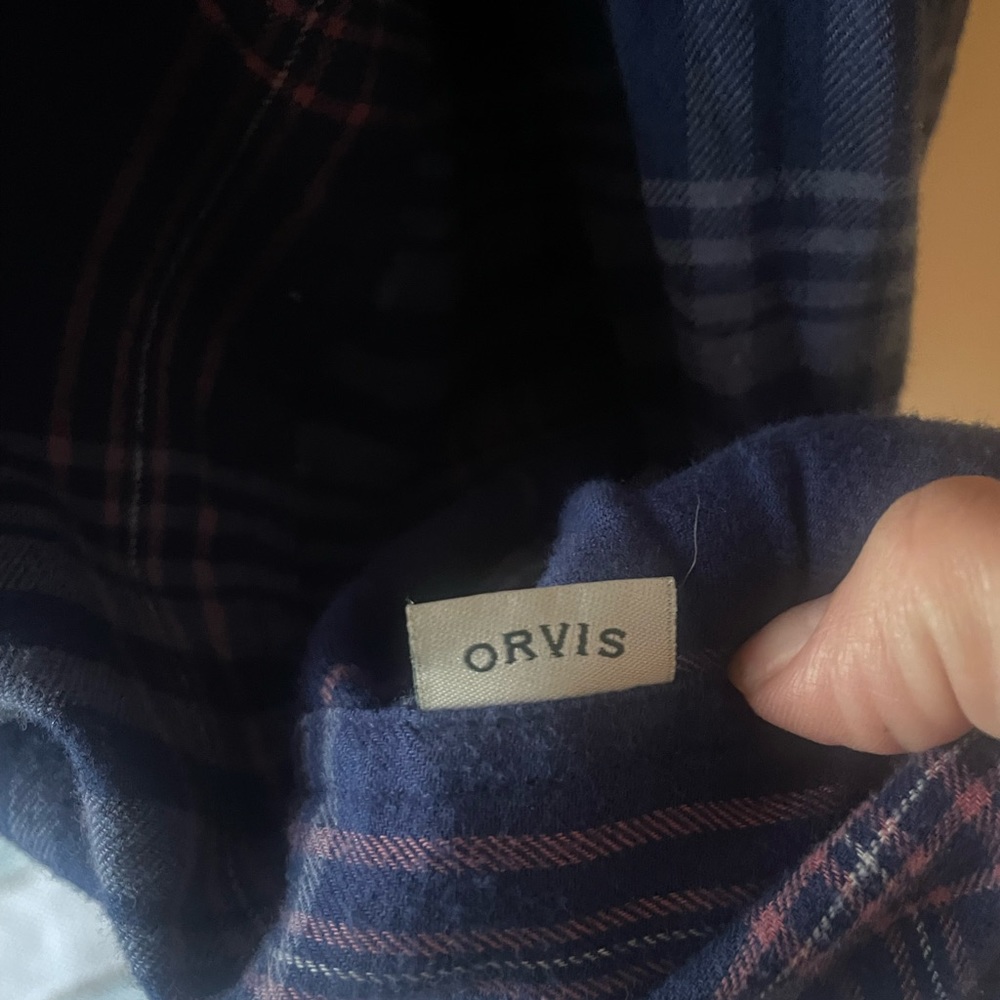 Women’s Blue‎ Orvis Flannel - Picture 3 of 3
